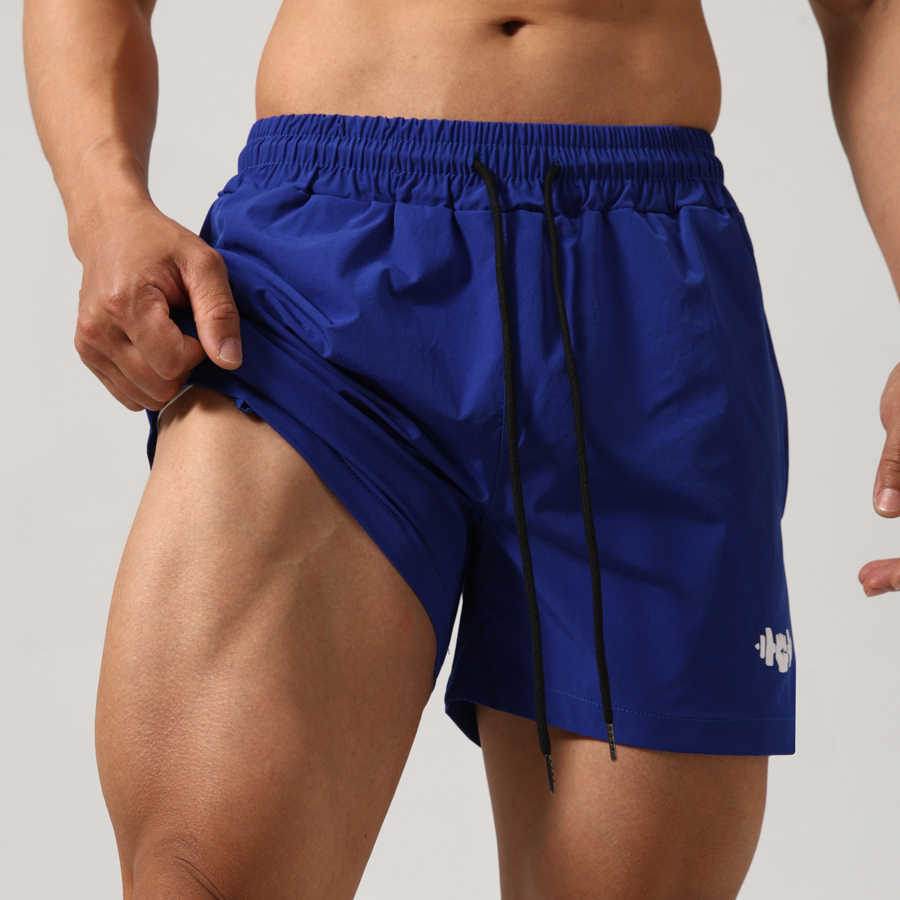 Buycenter Men's Quick-Drying Fitness Shorts - Elastic Waist, 3XL to M Size - Buy Center