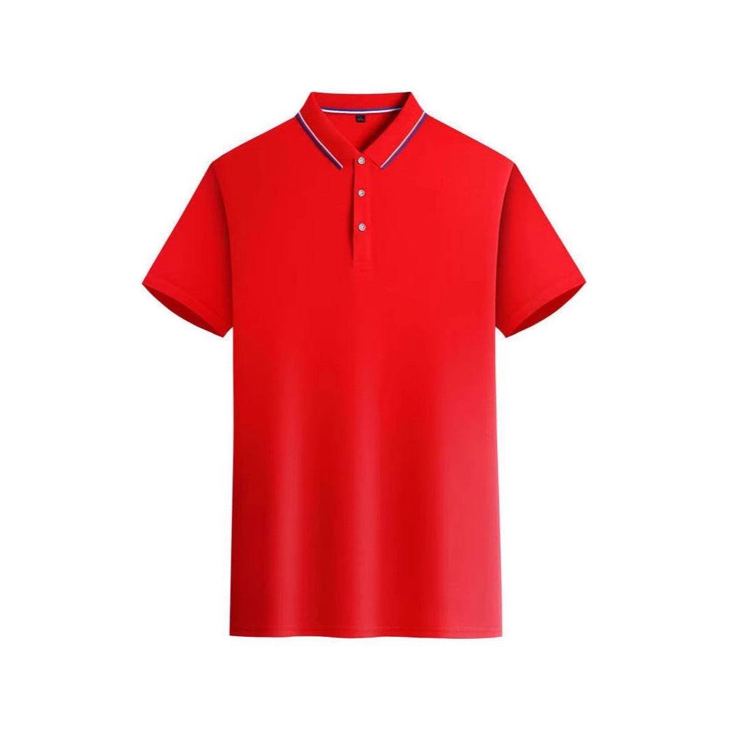 Short-Sleeved Business Polo Shirt - Asymmetric Fit in Multiple Colors - Buy Center