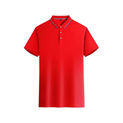 Short-Sleeved Business Polo Shirt - Asymmetric Fit in Multiple Colors - Buy Center