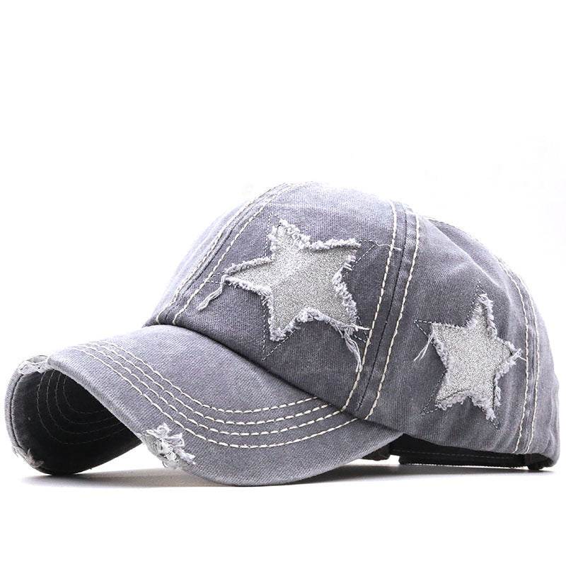 Buycenter Washed Pentagram Baseball Cap - Adjustable & Breathable for All - Buy Center