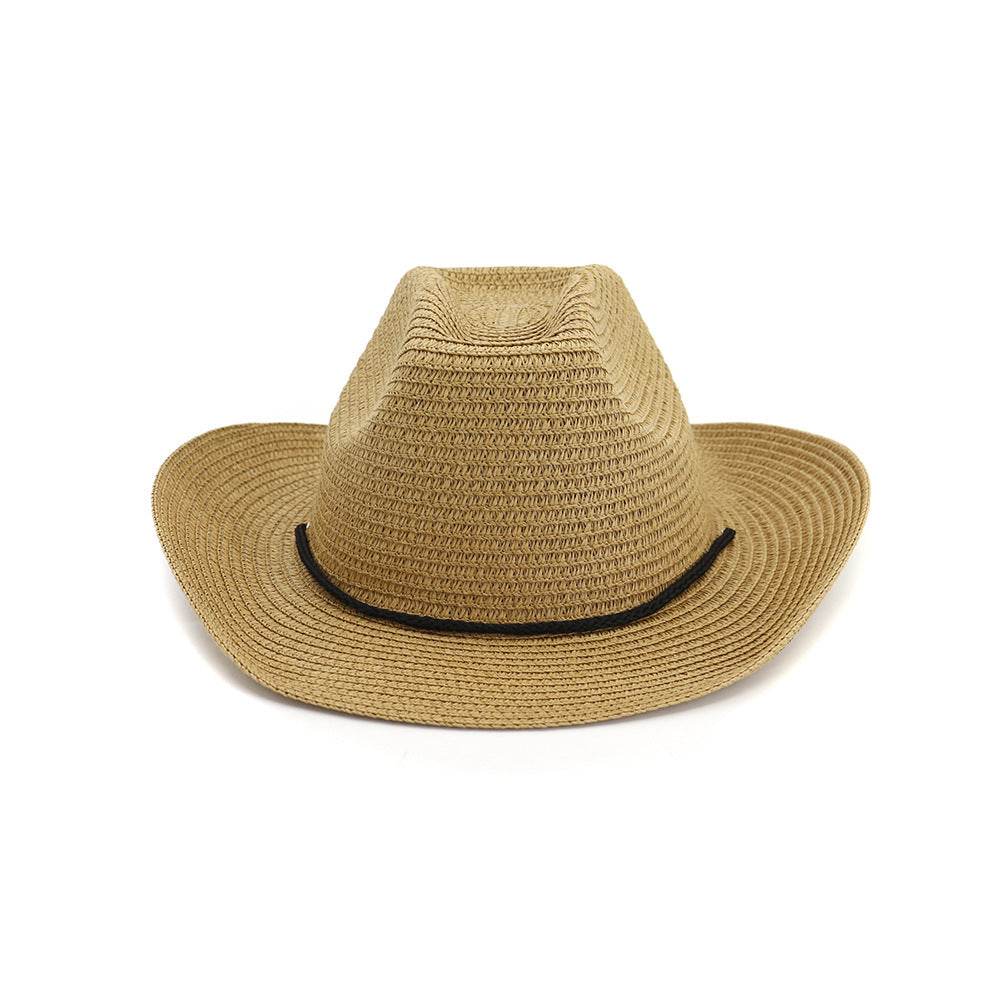 Buycenter Big Brim Cowboy Straw Hat - Stylish Outdoor Beach Accessory - Buy Center