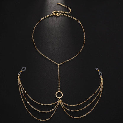 Sexy Diamond Nipple Chain Necklace - Glamorous Body Jewelry for Women - Buy Center