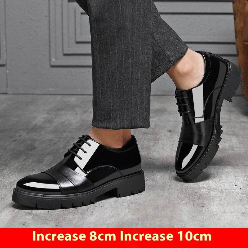 Men's Height Increasing Insole Shoes - 10cm Platform for Business Style - Buy Center