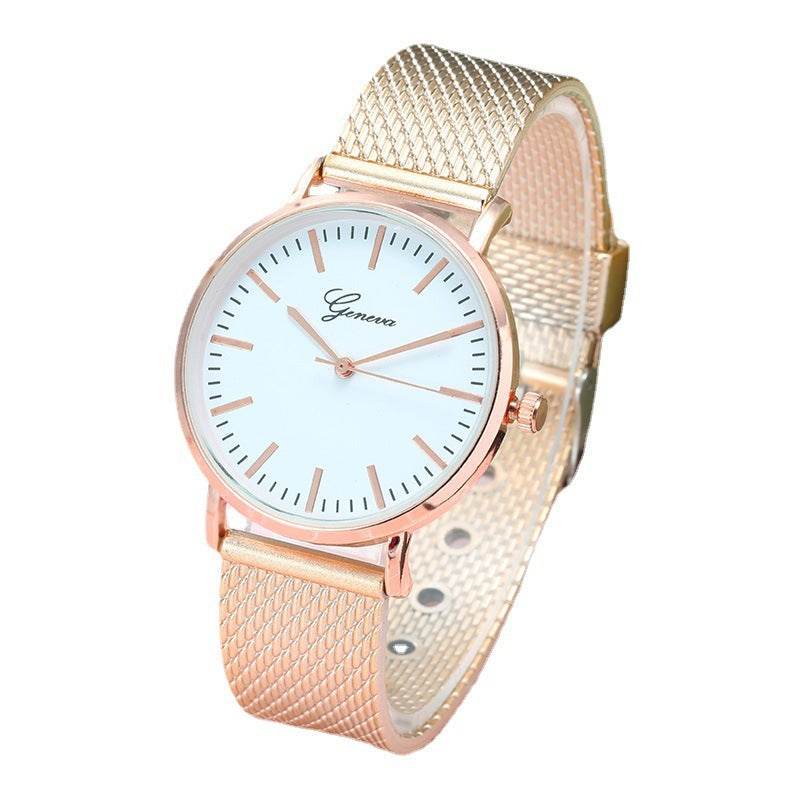 Geneva Minimalist Women's Watch - Elegant Design & Thin Mesh Belt - Buy Center