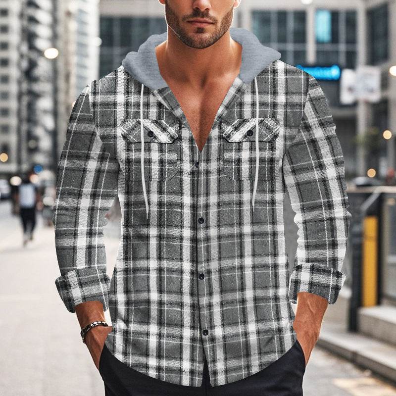 Buycenter Men's Plaid Shirt - Retro Fashion for Autumn & Winter 2025 - Buy Center