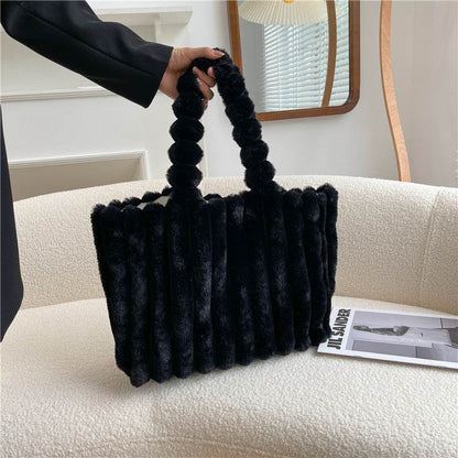 Fashion One Shoulder Plush Bag - Large Capacity Evening Bag for Women - Buy Center