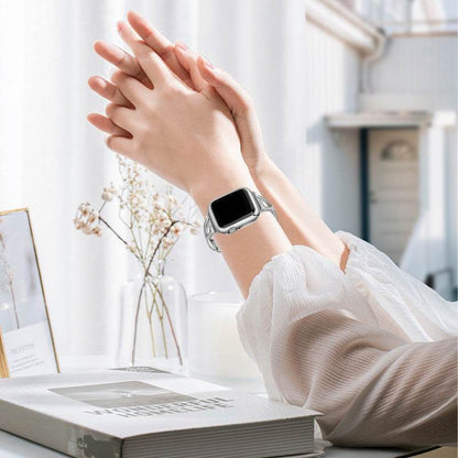 Fashion X-type Stainless Steel Strap for Apple Watch - Snap Button Style - Buy Center