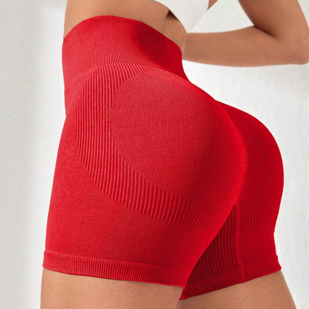 Buycenter High Waist Yoga Shorts - Peach Hip Lift Fitness for Women - Buy Center