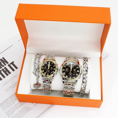 Couple Quartz Watch Suit - Stylish Timepieces for Him and Her 2025 - Buy Center
