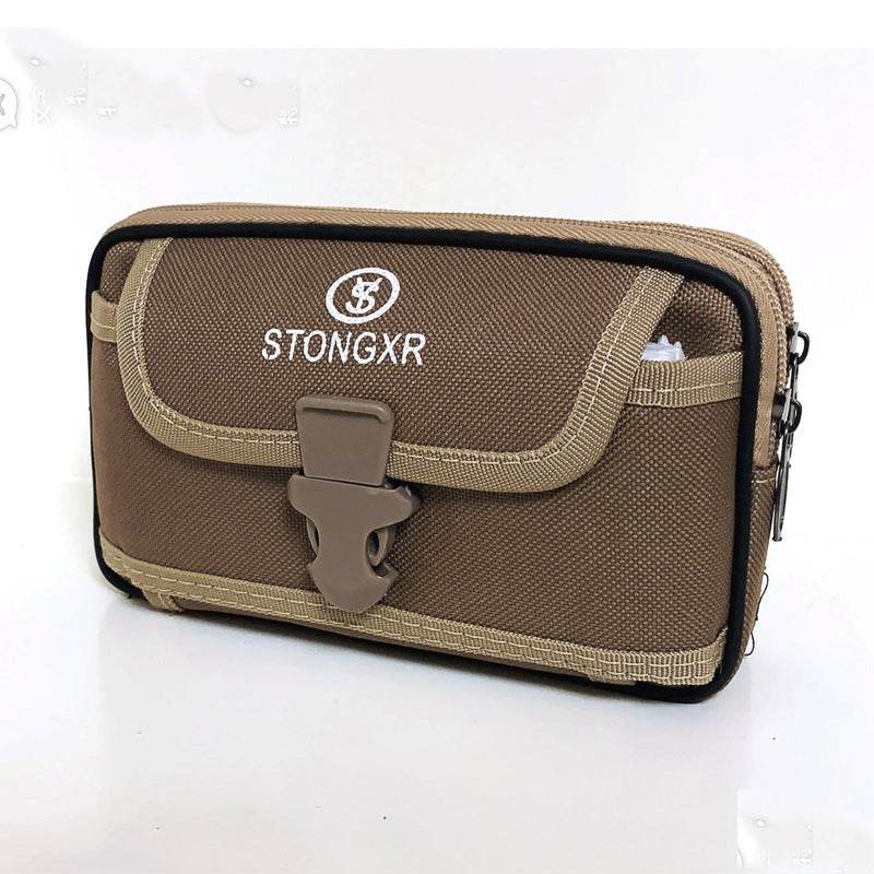 Stylish Oxford Cloth Waterproof Phone Bag - Trendy Zipper Waist Bag - Buy Center