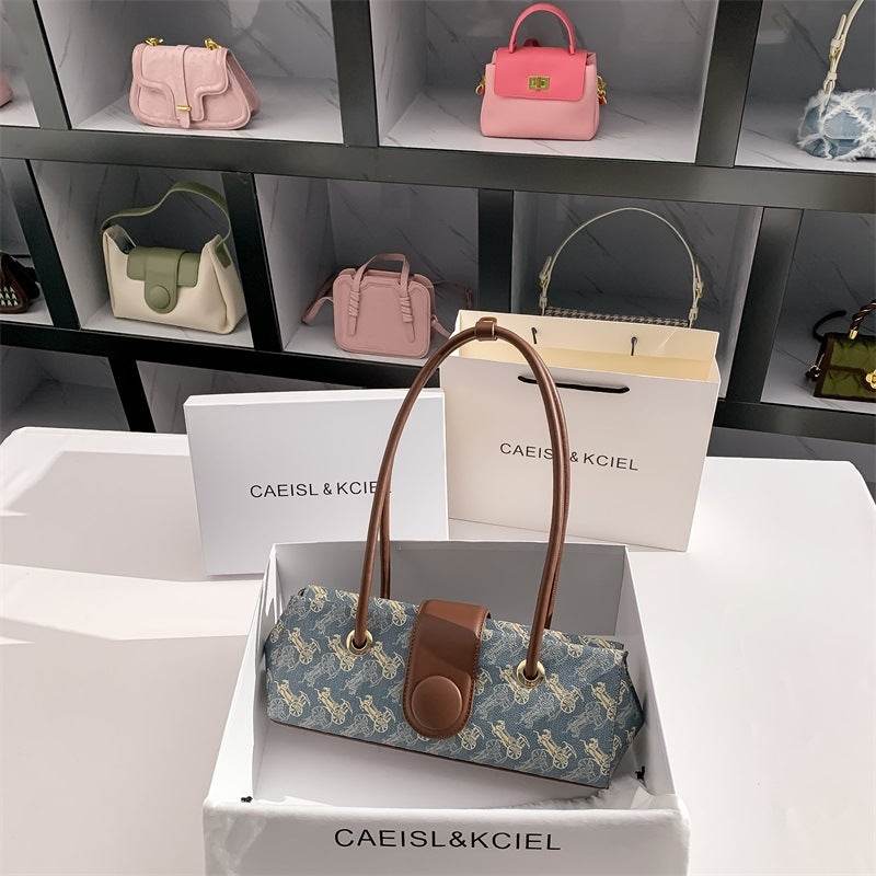 Buycenter Women's Horse-drawn Tram Style Shoulder Handbag - All-match Design - Buy Center