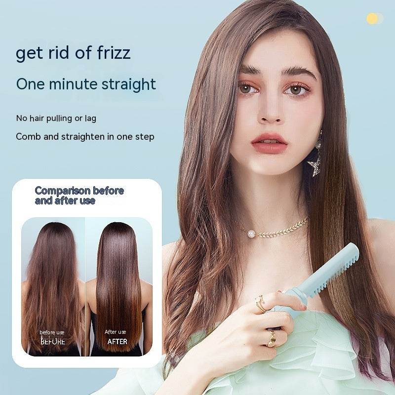 Mini Wireless Straightening Comb - Portable Anion Hair Straightener 2025 - Buy Center