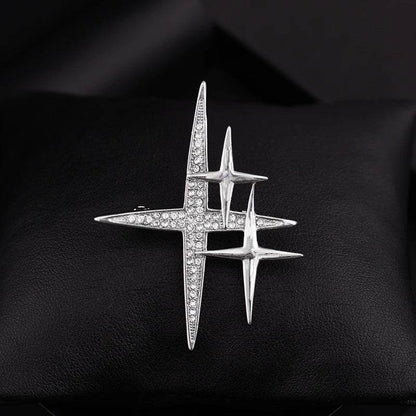 Buycenter XINGX Personalized Brooch - Creative Star Design in Gold & Silver - Buy Center