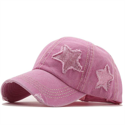 Buycenter Washed Pentagram Baseball Cap - Adjustable & Breathable for All - Buy Center