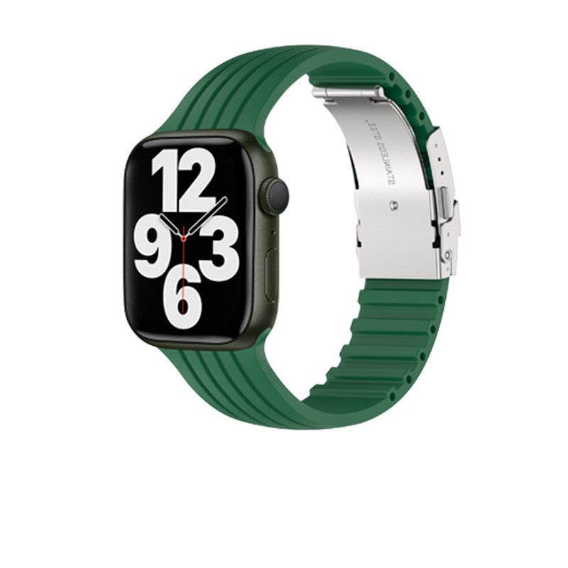 Buycenter Silicone Stripe iWatch Strap - Stylish & Comfortable for Men/Women - Buy Center
