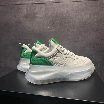 Men's Air Cushion Sneakers - Breathable Lace-Up Shoes in Multiple Colors - Buy Center