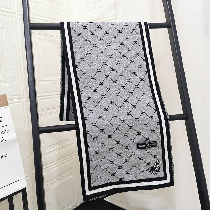 Premium Stylish Knitted Scarf for Men - Trendy Winter Fashion 2025 - Buy Center