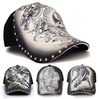 Buycenter Personalized Dragon Print Cap - Stylish Sun Protection - Buy Center