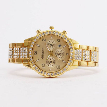 Women's Diamond Digital Quartz Watch - Stylish Three Eyes Sports - 2025 - Buy Center