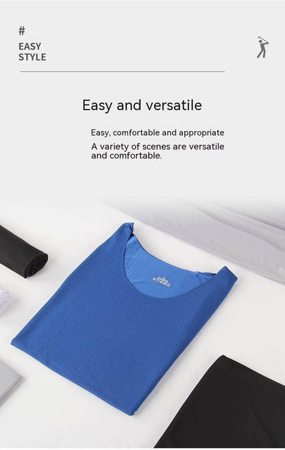 Men's Home Wear Short Sleeve Suit - Stylish, Comfortable Sleep Set - Buy Center