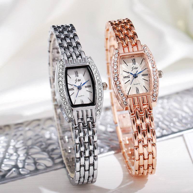 Women's Bucket-Shaped Fashion Watch - Stylish Gold & Silver Sports Design - Buy Center