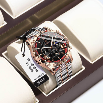 Buycenter Men's Luminous Quartz Watch - Stylish & Multifunctional Accessories - Buy Center