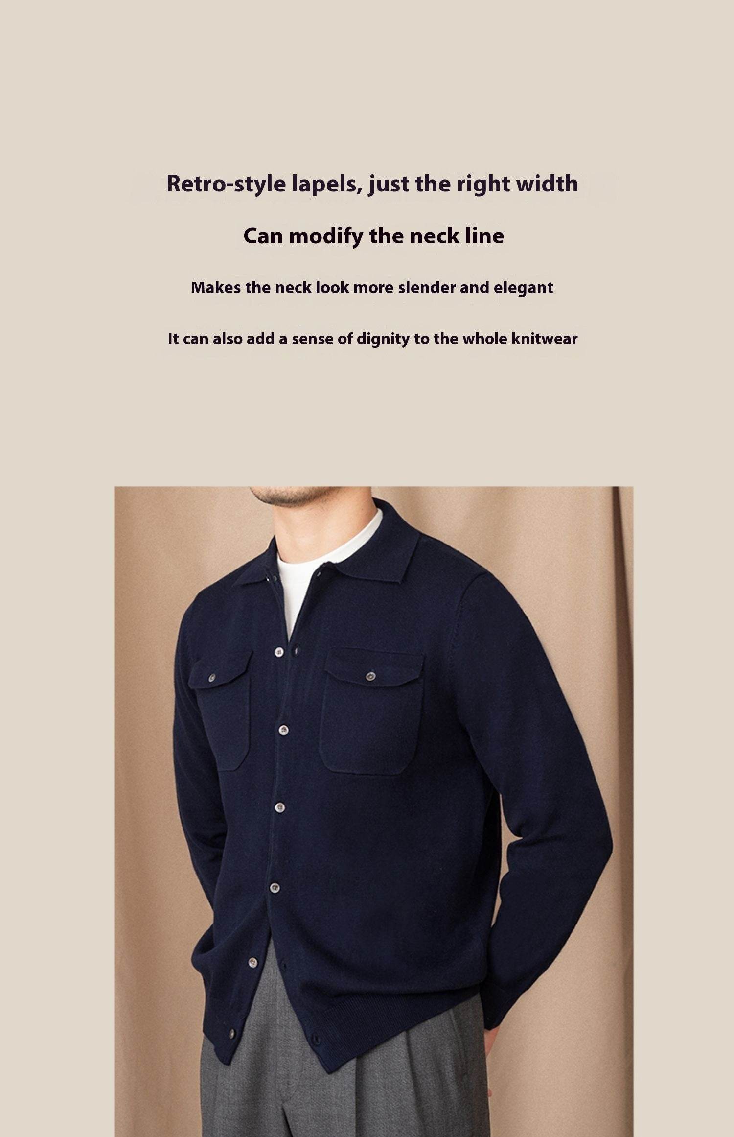 Trendy Solid Color Sweater Coat for Men - Stylish, Cozy & Modern - Buy Center