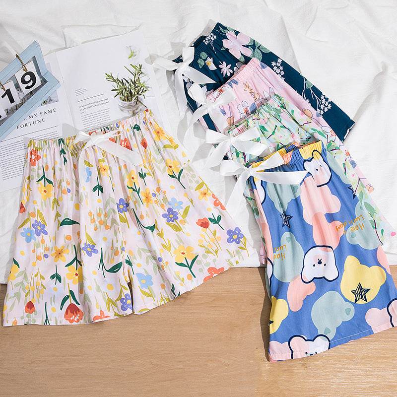 Casual Women's Cotton Silk Pajama Shorts - Lightweight and Breathable Summer Style - Buy Center