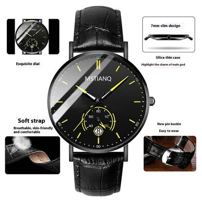 Trade Watch Stylish Black Technology Belt - Refined Steel Design, Trendy Look - Buy Center