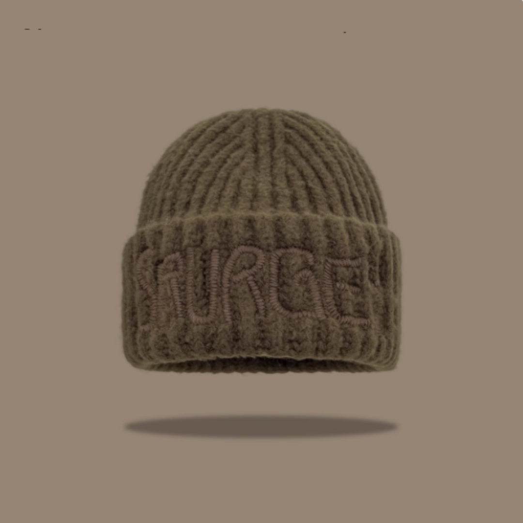 Korean Fashion Wool Hat - Trendy Lettered Design for Winter Style - Buy Center