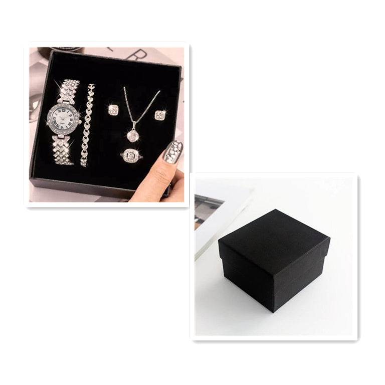 Buycenter Luxury Diamond Bracelet Watch Set - Women's Elegant Jewelry - Buy Center