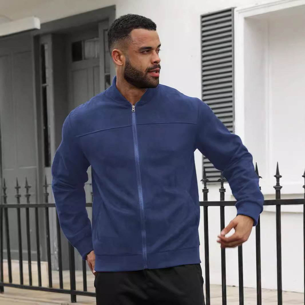 Buycenter Men's Suede Lightweight Jacket - Fashionable & Stylish, S to XXL - Buy Center