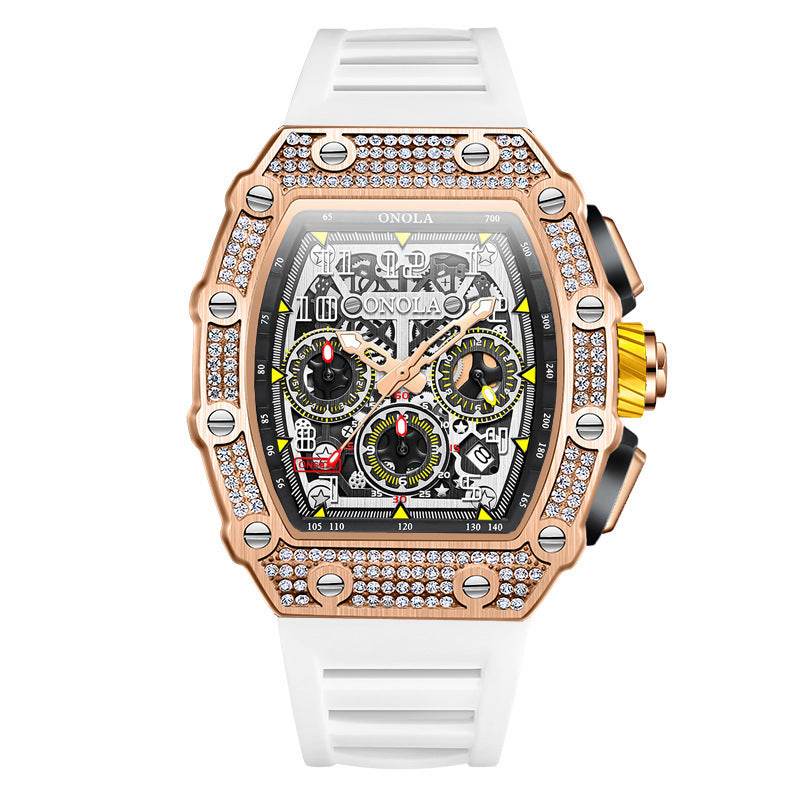 Buycenter Multi-functional Mechanical Watch - Full Diamond Fashion Style - Buy Center