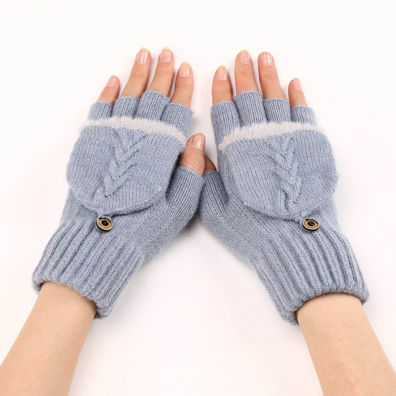 Women's Touchscreen-Friendly Wool Fingerless Gloves - Chic & Warm Winter Style - Buy Center