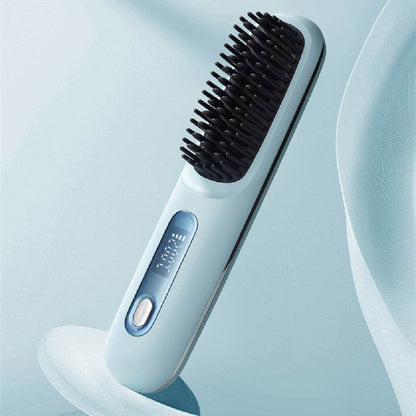 Portable Ceramic Heating Electric Comb - Wireless Hair Straightener 2025 - Buy Center
