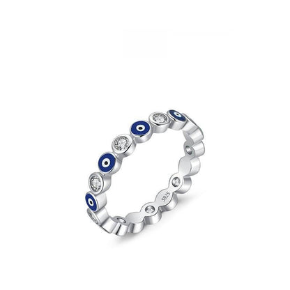 Minority Blue Eye Zircon Ring - Elegant S925 Sterling Silver Jewelry - Buy Center