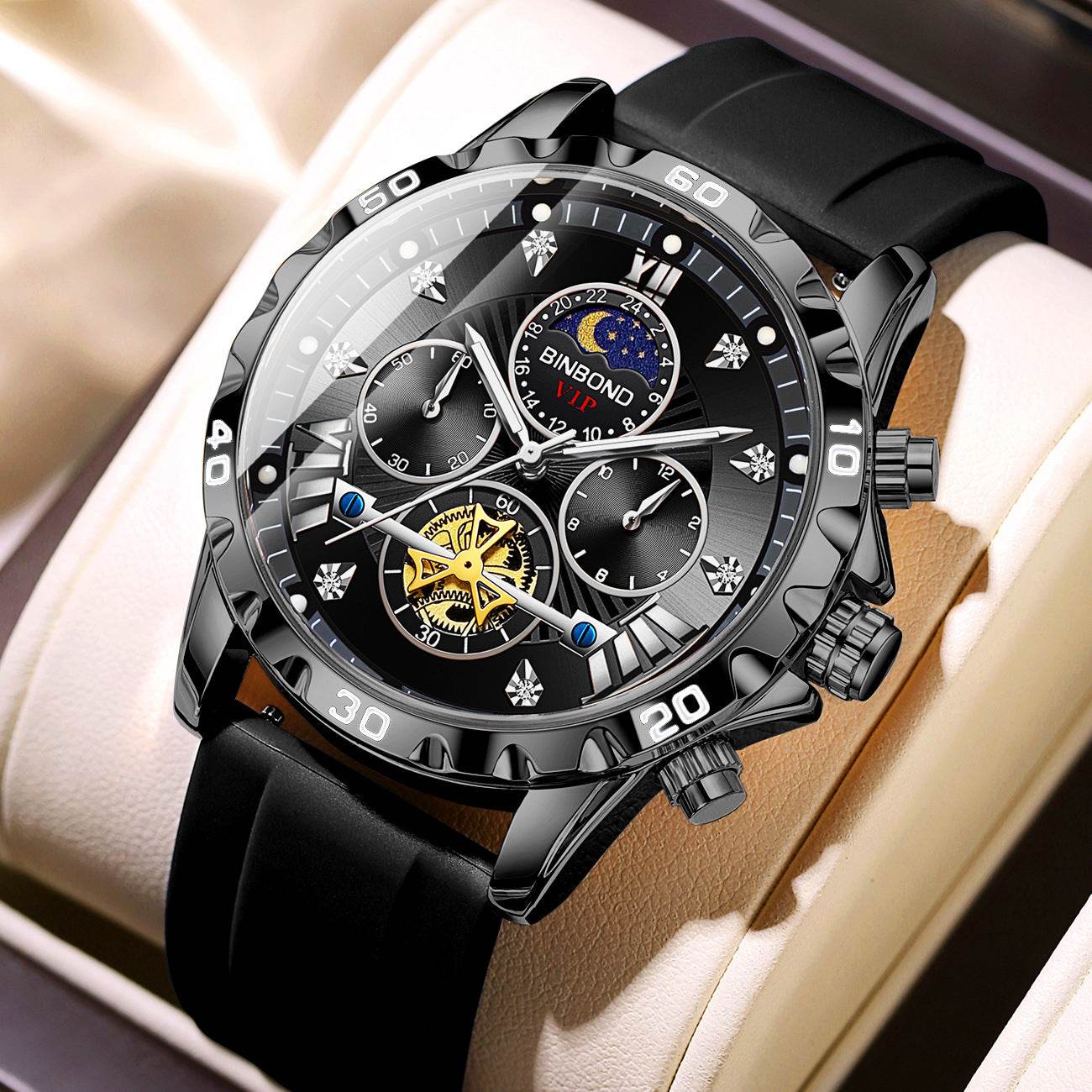 Luminous Waterproof Camel Flywheel Quartz Watch - Men's Fashion 2025 - Buy Center