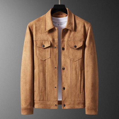 Men's Retro Slim Fit Coat - Stylish Casual Turn-Down Collar - Buy Center