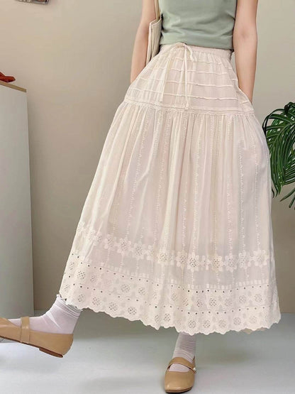 French A-Line Cotton Skirt - High Waist Slimming Design for 2025 - Buy Center