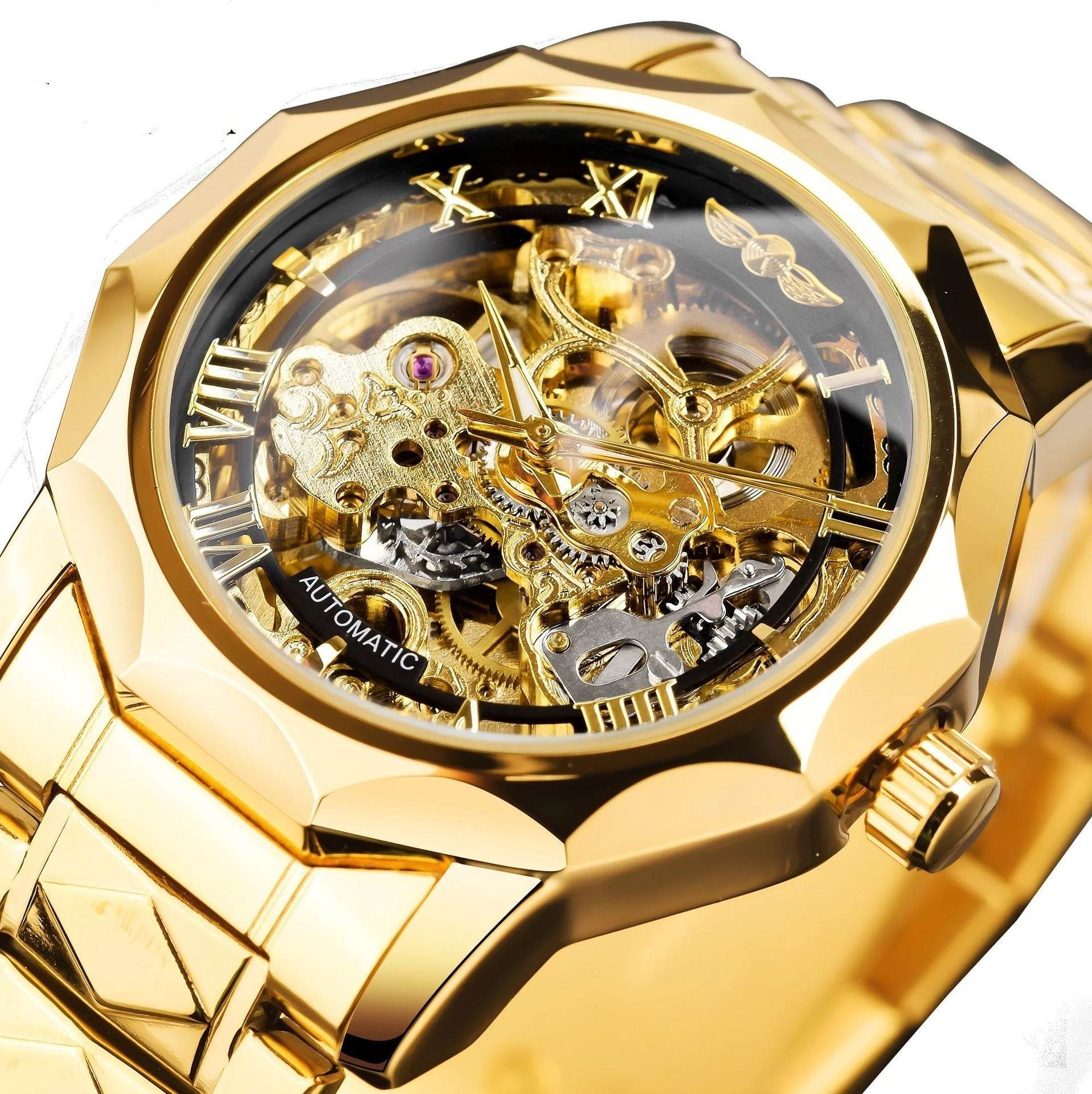 Retro Luxury Men's Automatic Mechanical Watch - Luminous, Stylish Design - Buy Center