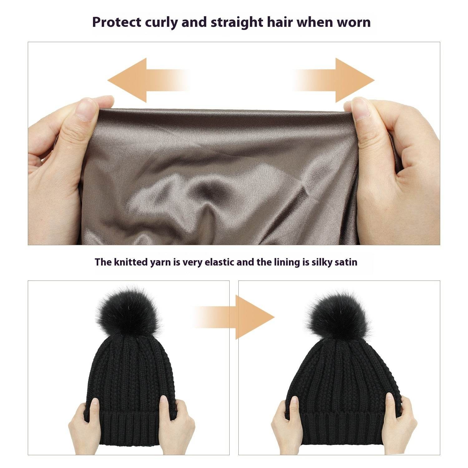 Stylish Woolen Cap - Trendy Knit Stretch Hat for Women, Warm & Windproof - Buy Center