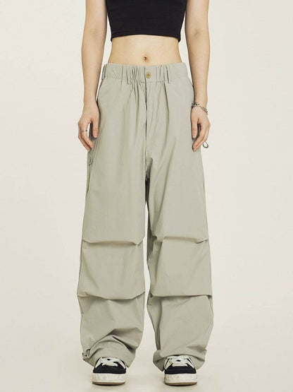 Vintage Pleated Cargo Pants for Men - Stylish Casual Comfort in Grey & Khaki - Buy Center