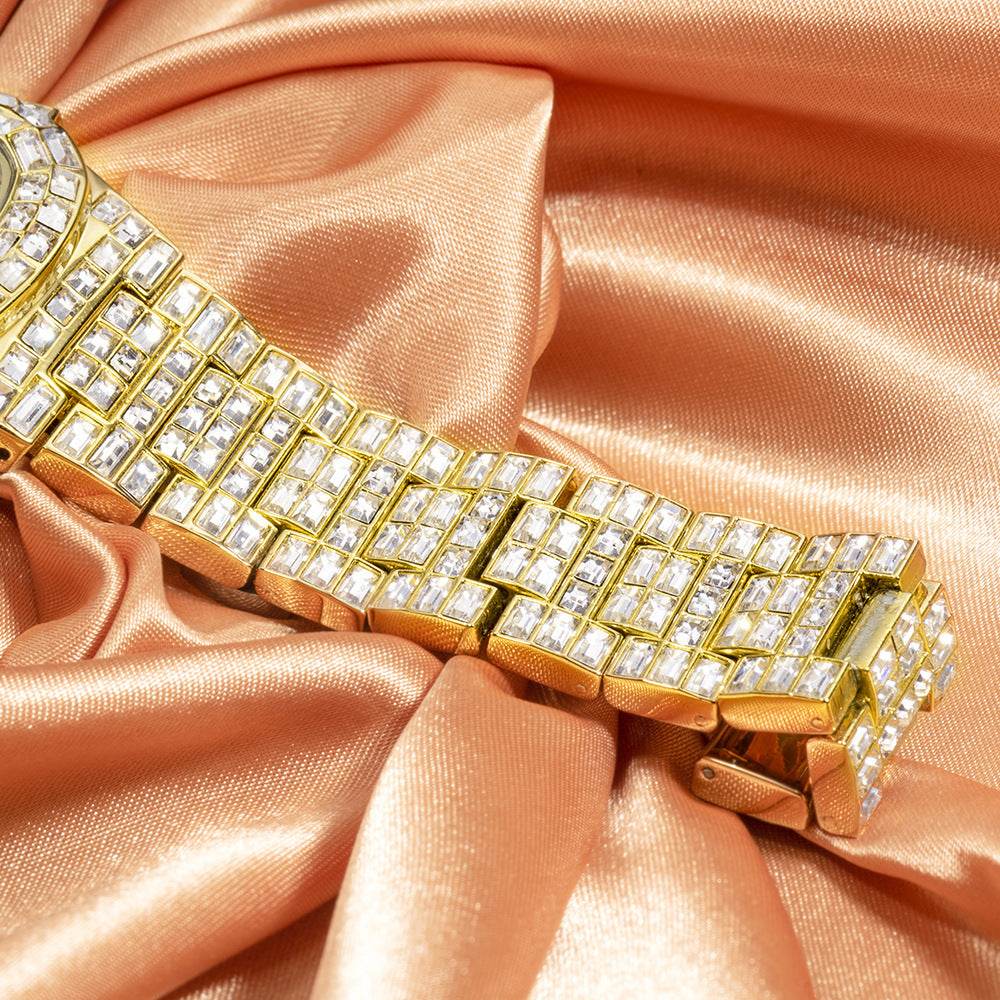 High-Grade Waterproof Calendar Watch for Men - Stylish Full Drill Design - Buy Center