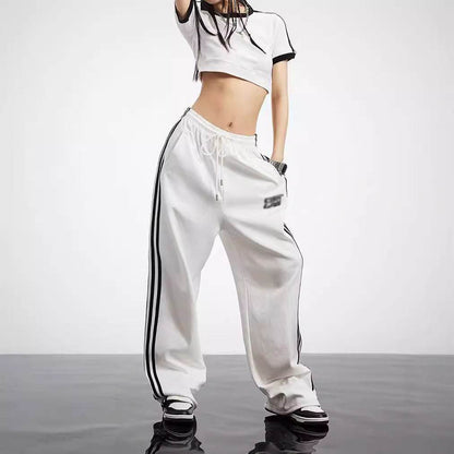 Jenny Jazz Autumn Wide Leg Pants - Mid Waist, Trendy Comfortable Fit - Buy Center