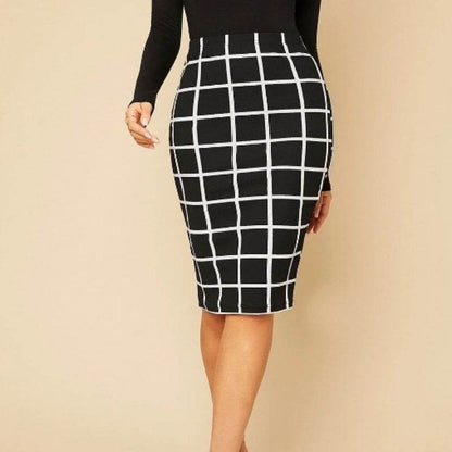 Elegant Women's Black Hip Skirt - Premium Polyester Fashion for All Occasions - Buy Center