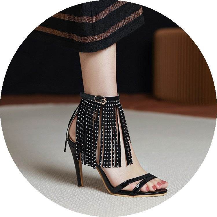 SU High Heels Sandals for Women - Elegant Round Toe in Classic Colors - Buy Center