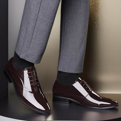 Youth Lace-Up Plus Size Men's Formal Shoes - Trendy & Versatile Styles - Buy Center