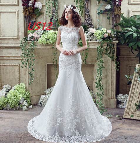 Buycenter Lace Mermaid Wedding Dress - Sexy Trailing Design for Brides - Buy Center
