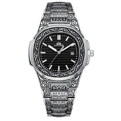 Carved Quartz Parrot Calendar Watch - Glow-in-the-Dark Waterproof Style - Buy Center