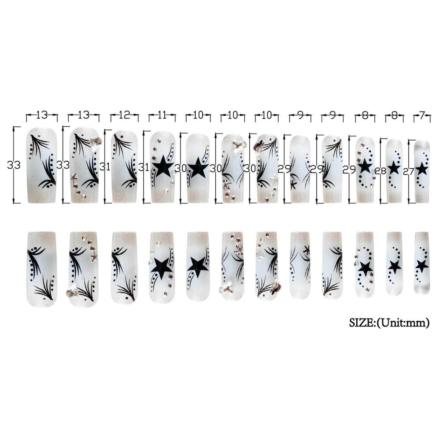 Women's Fashion Rhinestone Patch Nails - Glamorous Nail Decorations 2025 - Buy Center